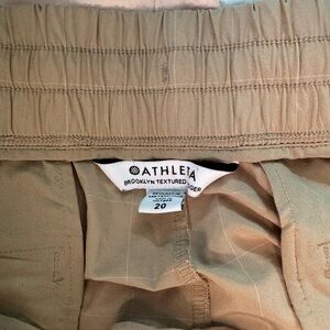 Athleta Beige Textured Jogger Pants